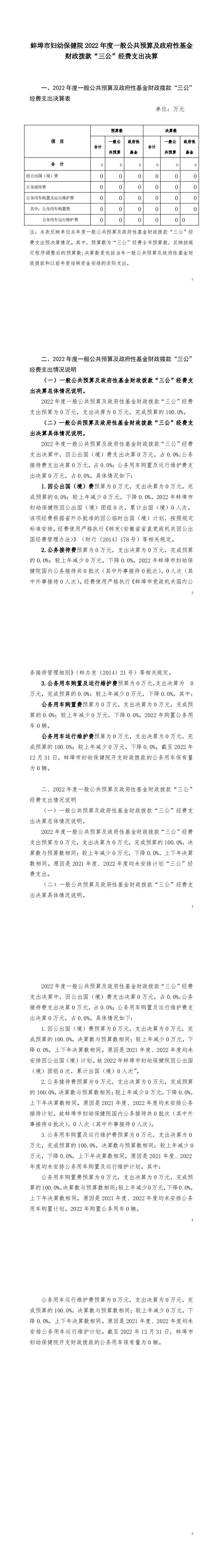 蚌埠市婦幼保健院2022年度一般公共預(yù)算及政府性基金財政撥款“三公”經(jīng)費(fèi)支出決算_00.jpg